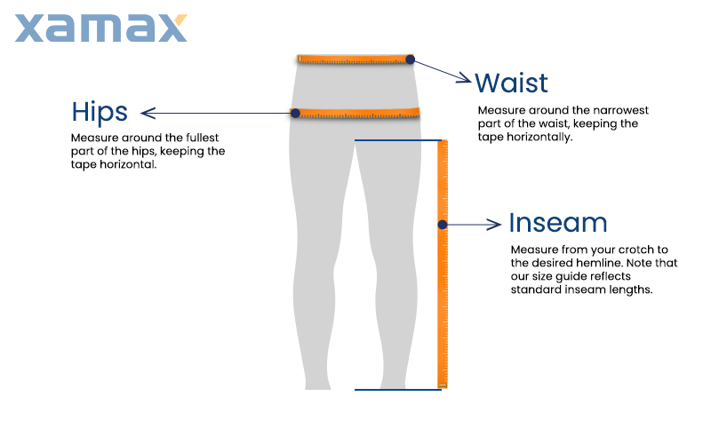 How to measure for Unisex and Male Trousers