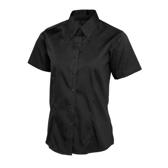 Uneek Ladies Pinpoint Oxford Half Sleeve Shirt