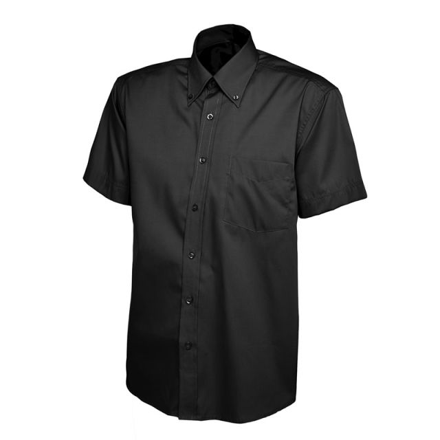 Uneek Mens Pinpoint Oxford Half Sleeve Shirt