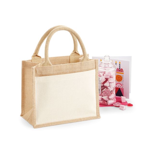 Westford Mill Cotton Pocket Jute Gift Bag