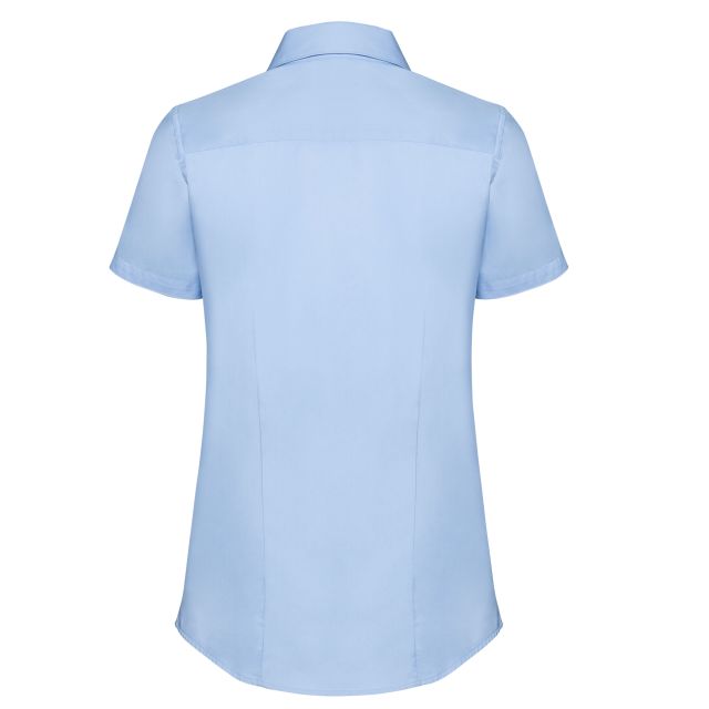 Russell Collection Ladies Short Sleeve Tailored Coolmax Shirt