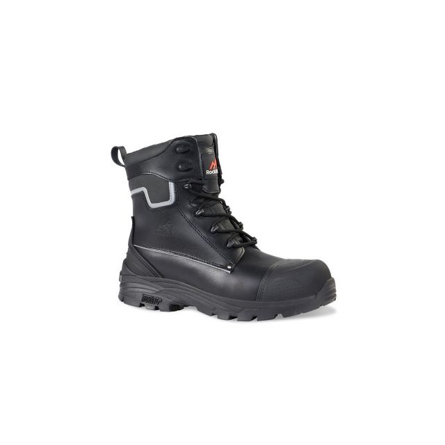 Rock Fall Rf15 Shale High Leg Safety Boot With Side Zip