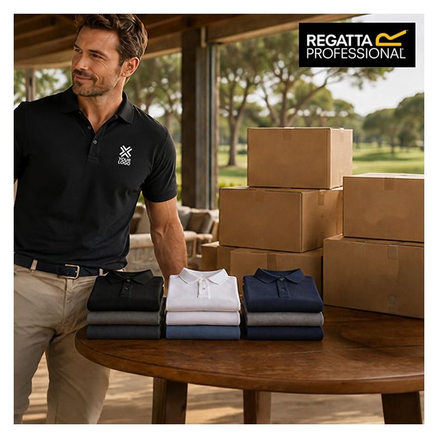 100 Premium Polo Shirts with Printed Logo