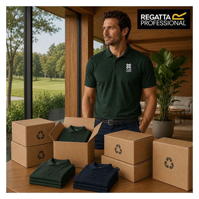 100 Sustainable Polo Shirts with Printed Logo