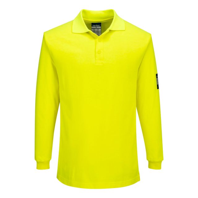 Modaflame Knit FR Long Sleeve Polo Shirt