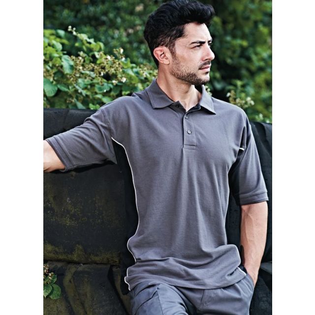 Model wearing ORN Silverswift Poloshirt
