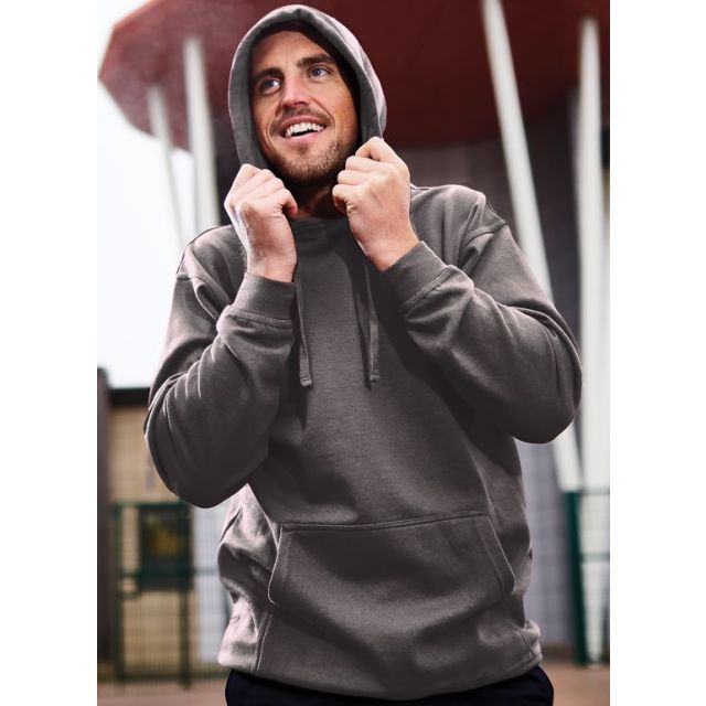 Model wearing ORN Owl Hoodie