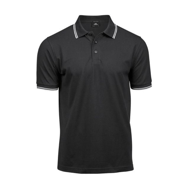 Tee Jays Mens Luxury Stripe Stretch Polo