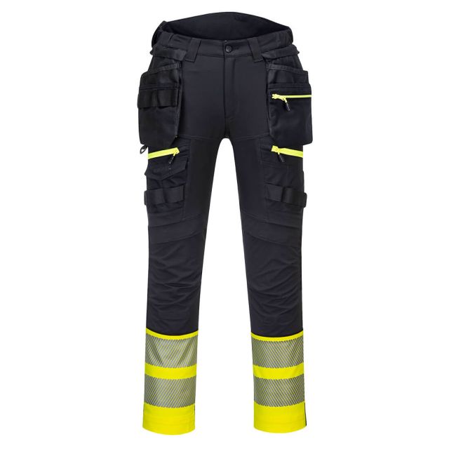 Portwest DX4 Hi Vis Detachable Holster Pocket Class 1 Trousers