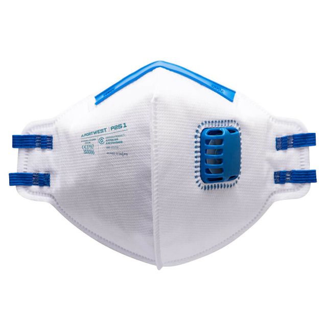 Portwest FFP2 Valved Fold Flat Respirator PK20