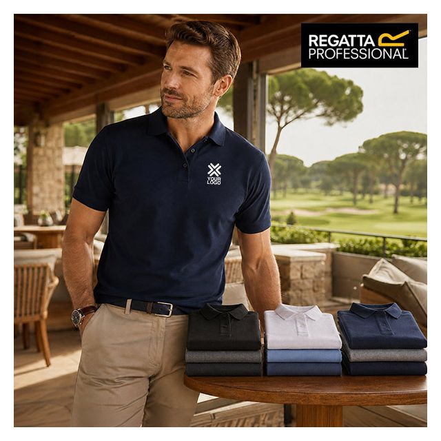 16 Premium Polo Shirts with Embroidered Logo
