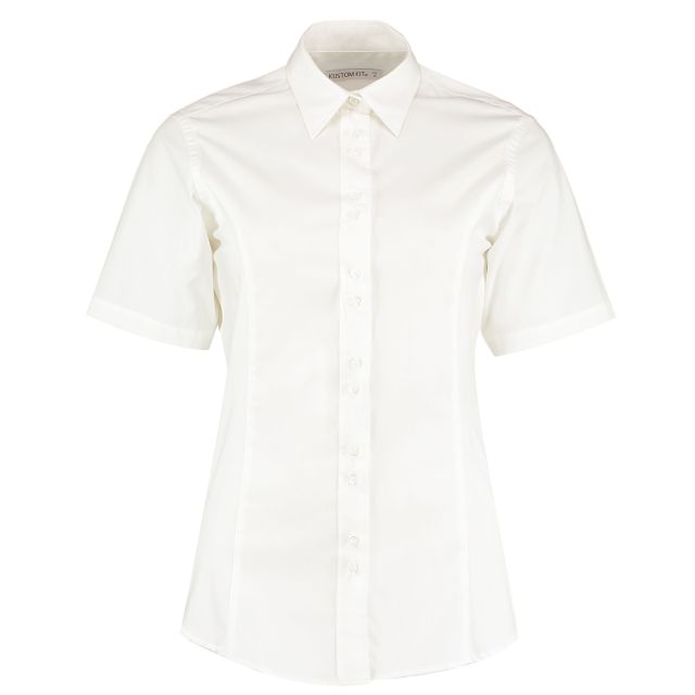 Kustom Kit Tailored Fit Short Sleeve City Shirt