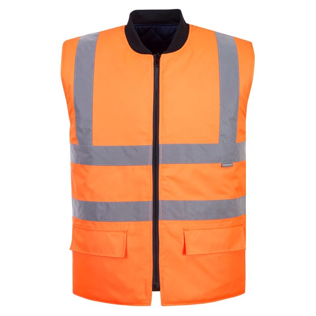 Portwest Hi Vis Reversible Bodywarmer