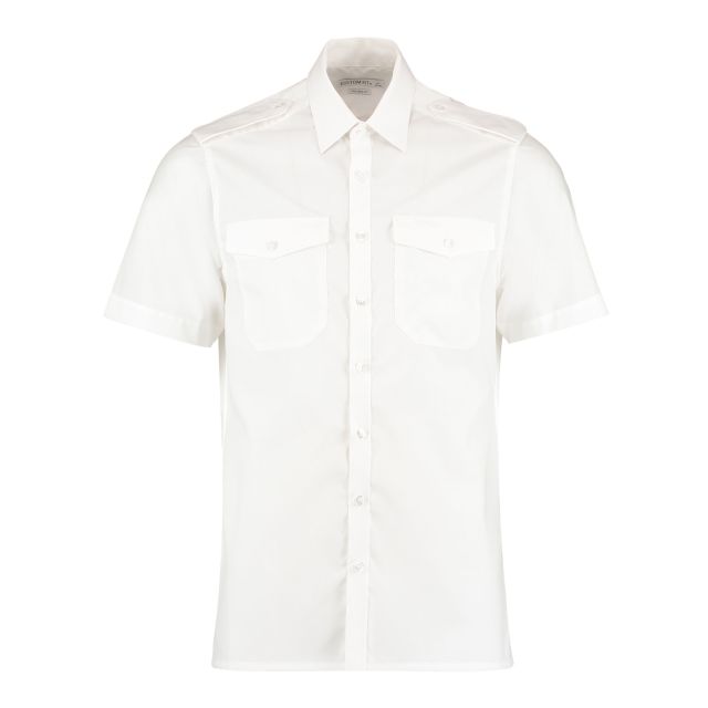 Kustom Kit Tailored Fit Short Sleeved Pilot Shirt