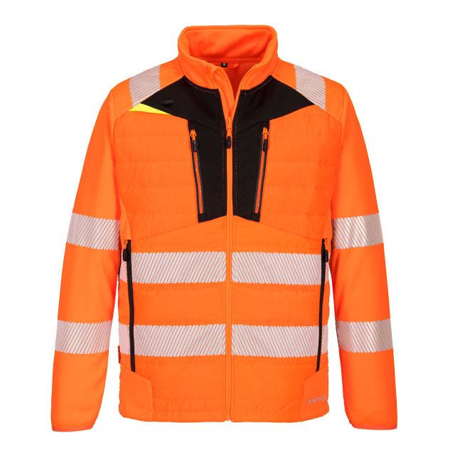 Portwest DX4 Hi Vis Hybrid Baffle Jacket