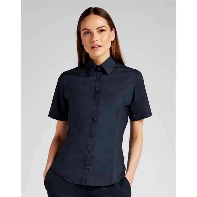 Kustom Kit Tailored Fit Short Sleeve Business Shirt