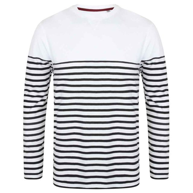 Front Row Unisex Long Sleeve Breton Striped T Shirt