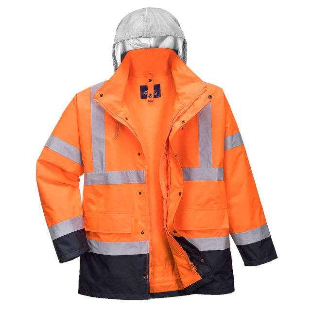 Portwest Hi Vis 4-in-1 Contrast Traffic Jacket