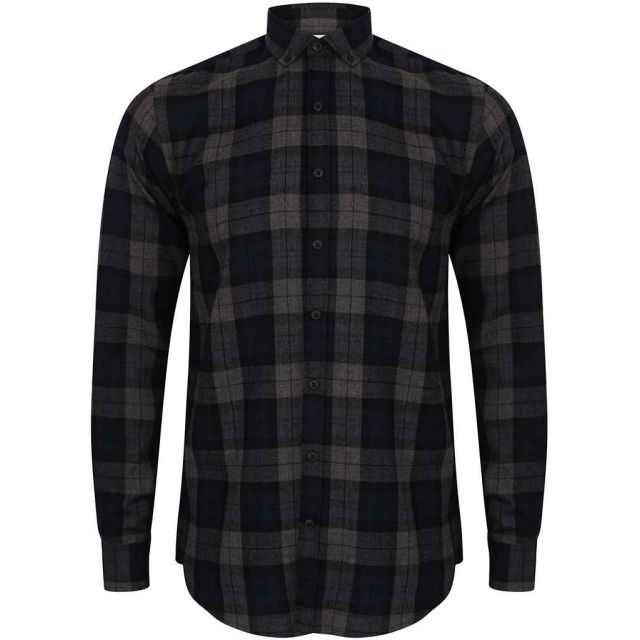 SF Men Brushed Check Casual Shirt