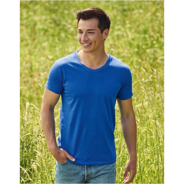 Fruit Of The Loom Mens Iconic 150 V-Neck T