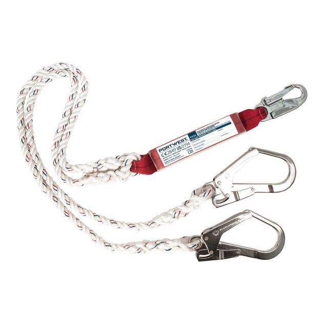 Portwest Double 18m Lanyard With Shock Absorber