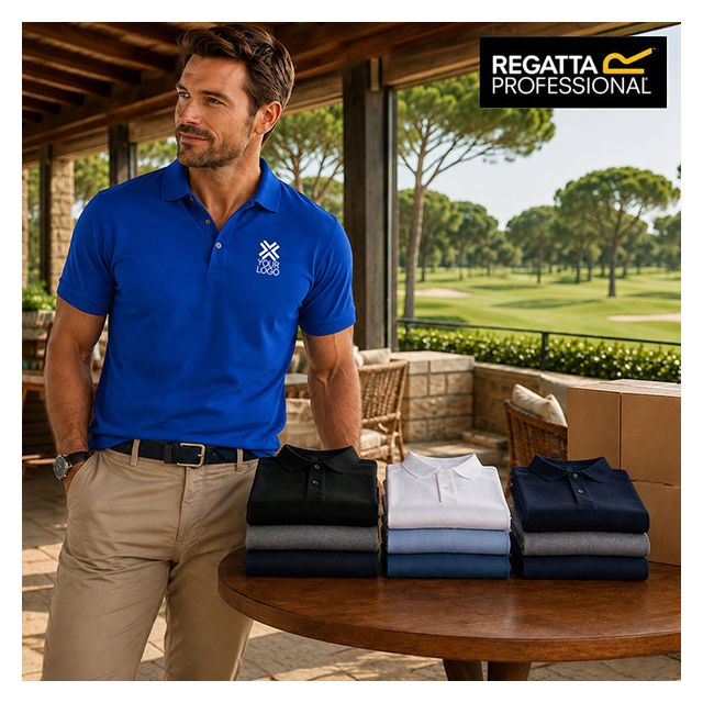 25 Premium Polo Shirts with Printed Logo