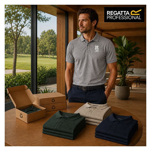 25 Sustainable Polo Shirts with Printed Logo