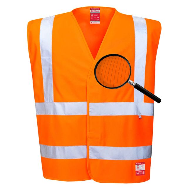 Portwest Hi Vis Anti Static Vest - Flame Resistant