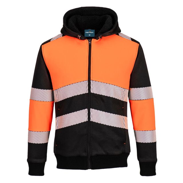 portwest PW3 zipped class 1 winter hoodie