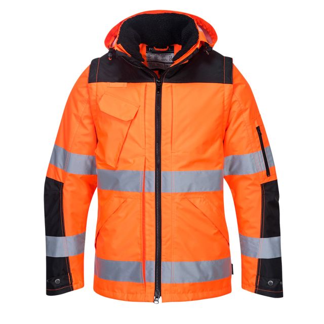 Portwest Hi Vis 3-in-1 Contrast Winter Pro Jacket