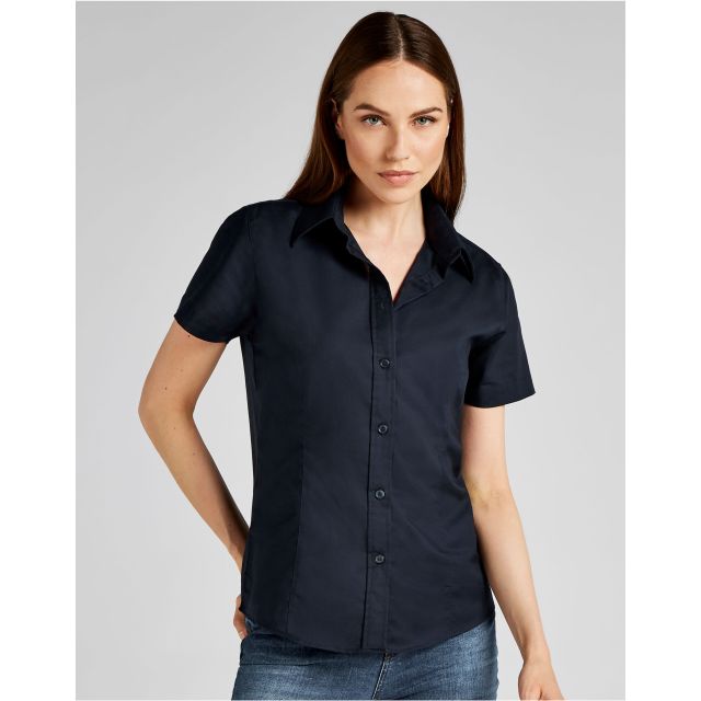Kustom Kit Tailored Fit Short Sleeve Workwear Oxford Shirt