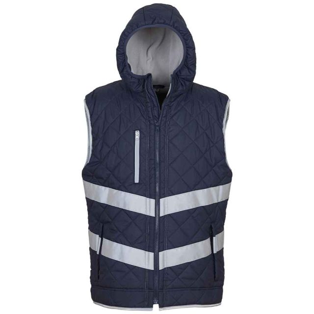 Yoko Hi Vis Kensington Hooded Gilet