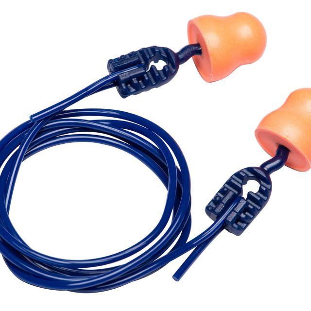 Portwest Easy Fit PU Ear Plugs Corded (200 Pairs)