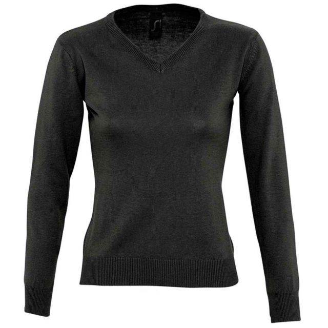 SOL'S Sols Ladies Galaxy Cotton Acrylic V Neck Sweater