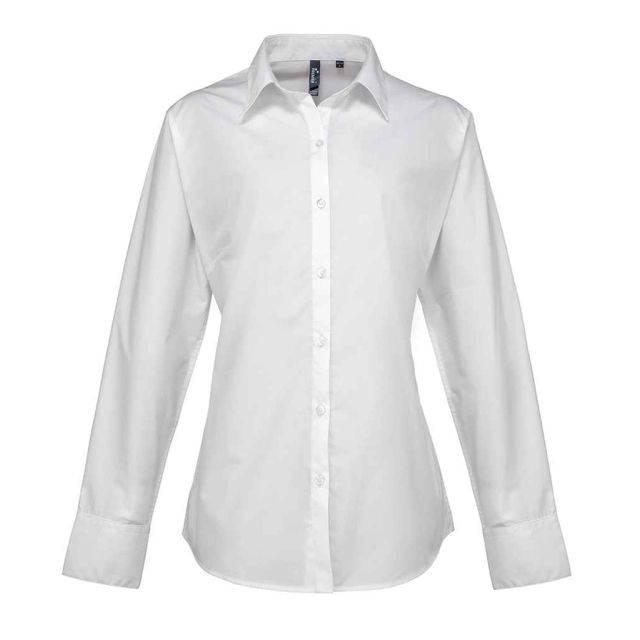 Premier Ladies Supreme Long Sleeve Poplin Shirt