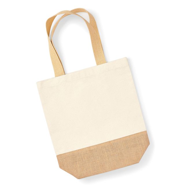 Westford Mill Jute Base Canvas Shopper