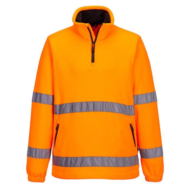 Portwest Hi Vis 12 Zip Fleece