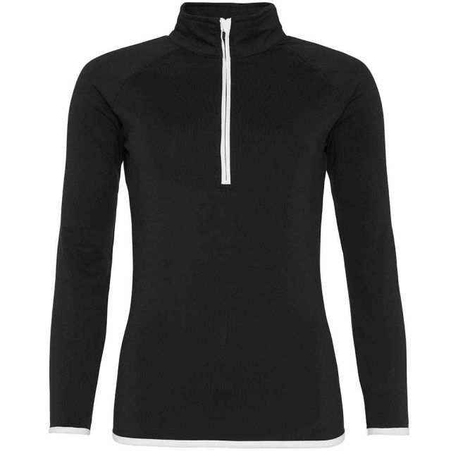 Just Cool Awdis Ladies Cool Half Zip Sweat Top