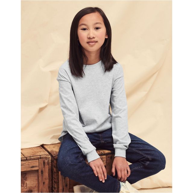 Fruit Of The Loom Kids Valueweight Long Sleeve T