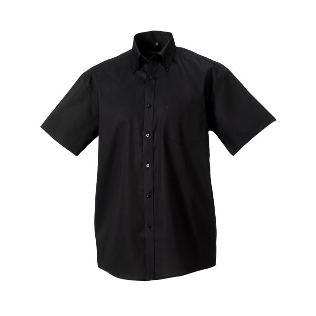 Russell Collection Mens Short Sleeve Classic Ultimate Non-iron Shirt