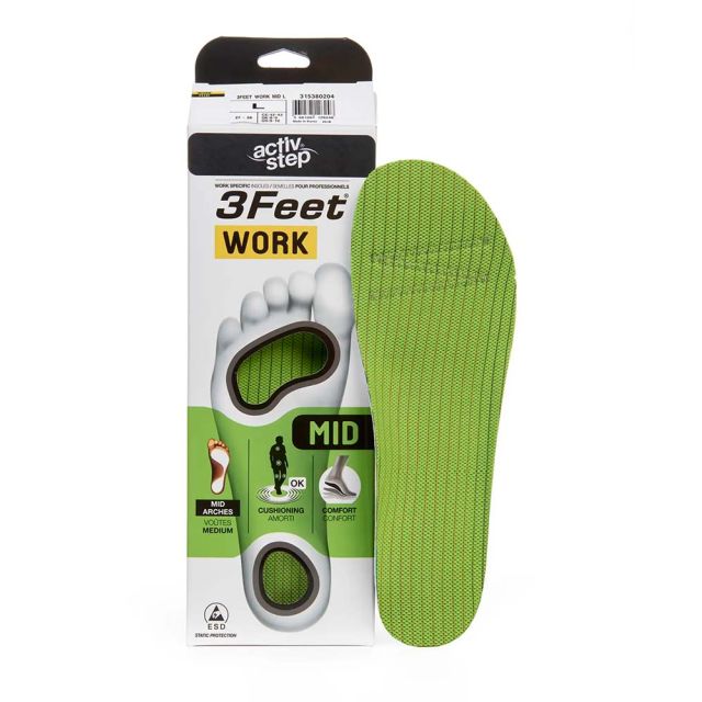 Packaging and Rock Fall Activ-step 3feet Work Footbeds Mid insole