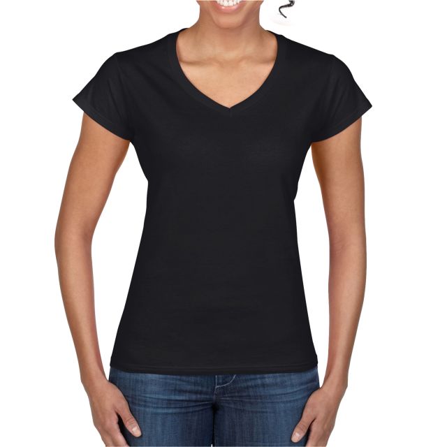 Gildan Softstyle Ladies V-neck T Shirt