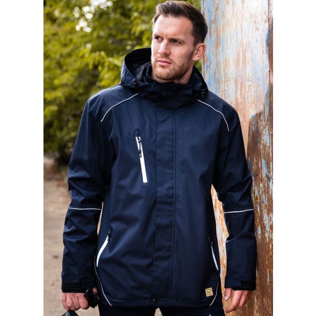 Model wearing ORN Fireback Earthpro Jacket