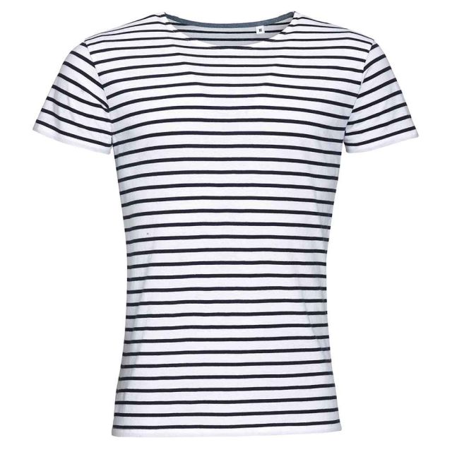 SOL'S Sols Miles Striped T Shirt