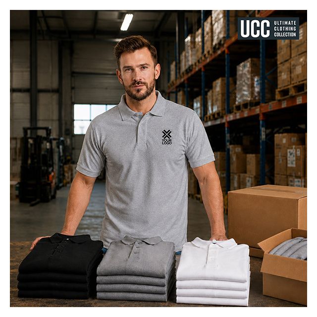 48 Heavyweight Polo Shirts with Embroidered Logo