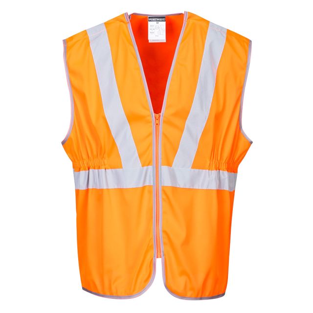 Portwest Hi Vis Zip Long Length Vest