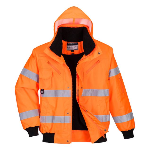 Portwest Hi Vis 3-in-1 Bomber Jacket