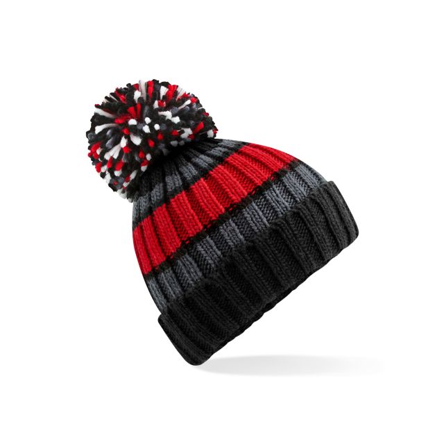 Beechfield  Hygge Striped Beanie