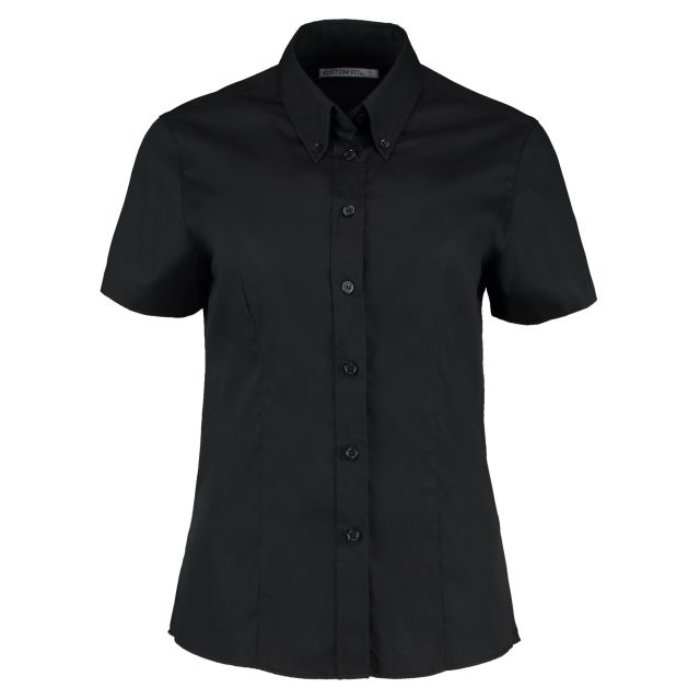 Kustom Kit Tailored Fit Short Sleeve Premium Oxford Shirt