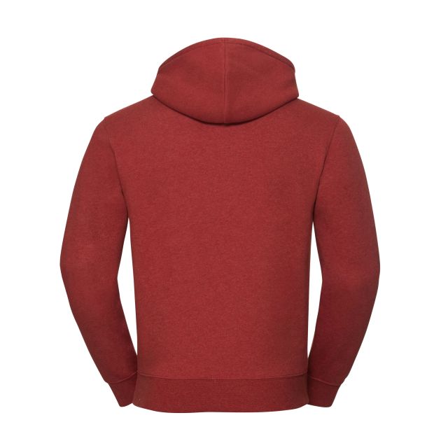 Russell Mens Authentic Melange Hooded Sweat